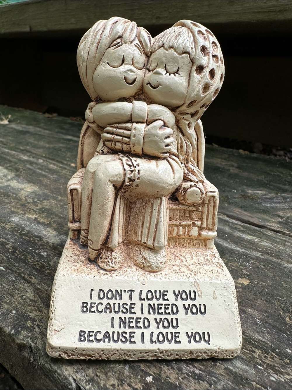 Paula Romantic Embrace Figurine in Cream - Heartfelt Home Art
